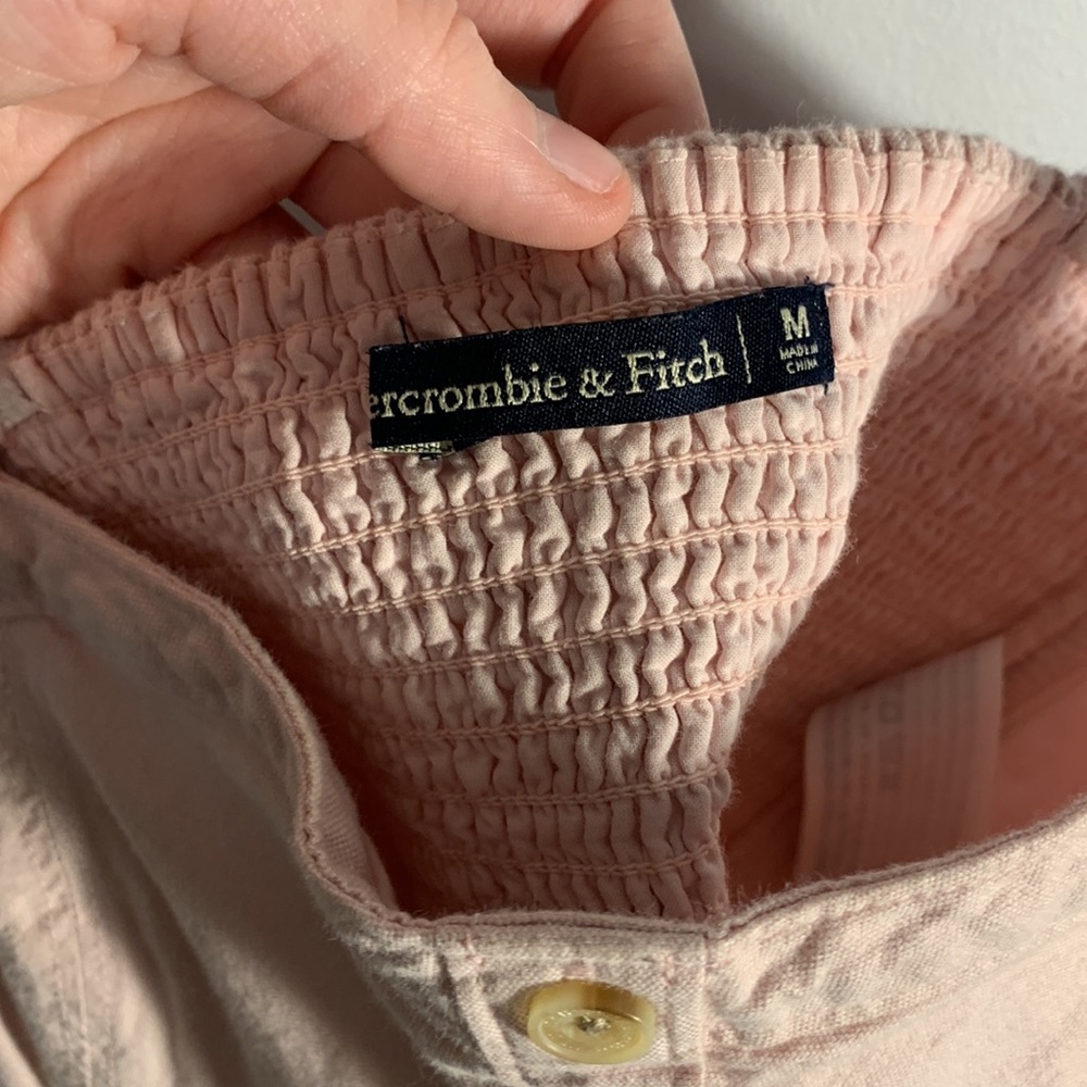 Abercrombie and Fitch Pink Button tank - Picture 2 of 3
